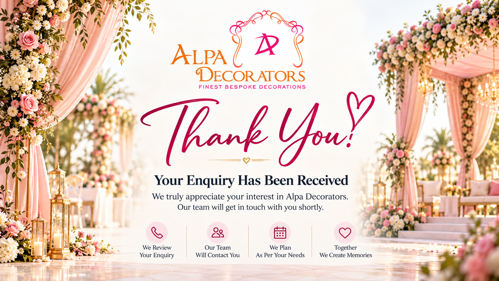 elegant wedding enquiry thank you